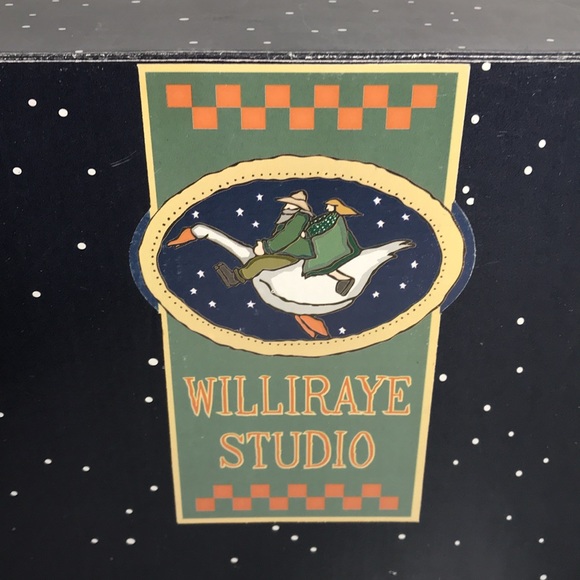 Williraye Studio Brand VTG 1996 SANTA PUSHING SLED Boy Rabbit 2 Locking Pieces - Picture 7 of 15